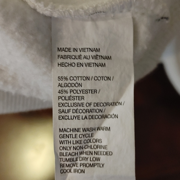 IZOD MENS SOFTEST CREWNECK FLEECE SWEATSHIRT, IVORY XXL - Picture 6 of 6